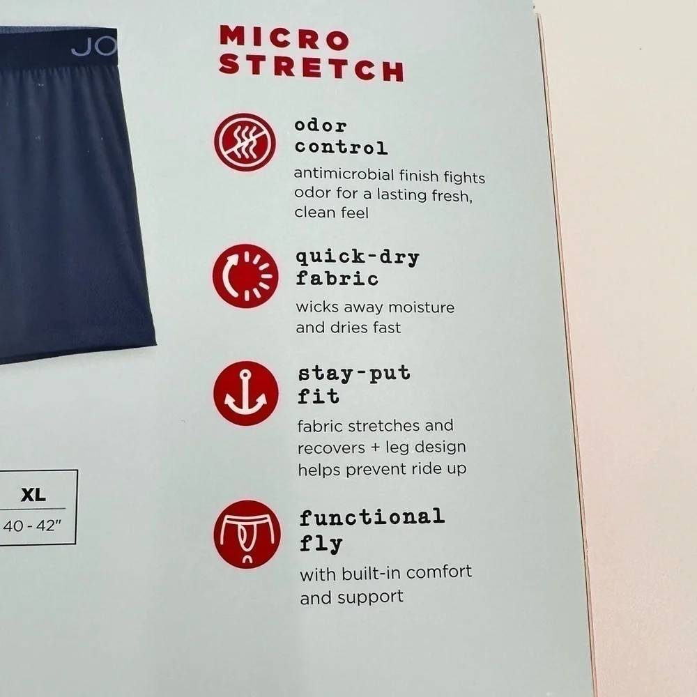 Jockey Generation NWT 3 Pair Micro Stretch Boxer Briefs Size Small (28-30)